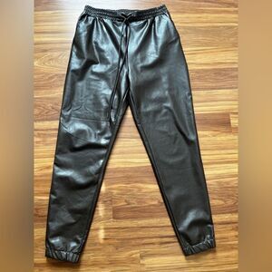 21 Saints faux leather jogger pants Brown Size M